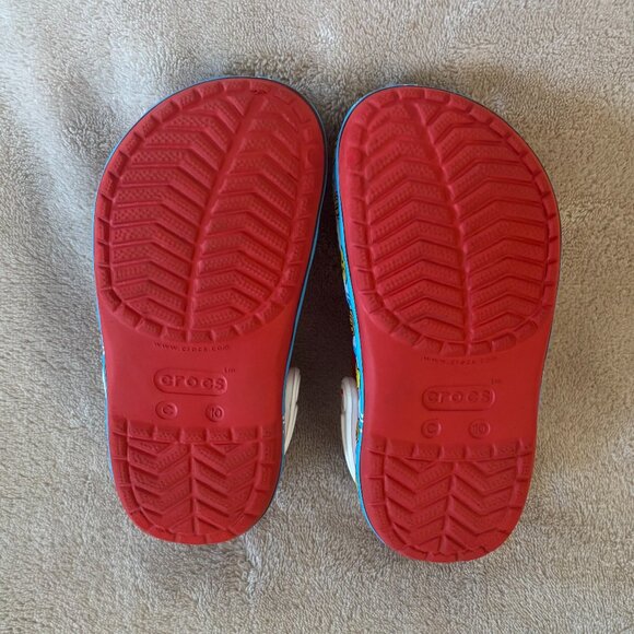 CROCS SUPER MARIO LIGHT UP CLOG Size 10 Toddler in color Red - Picture 5 of 5
